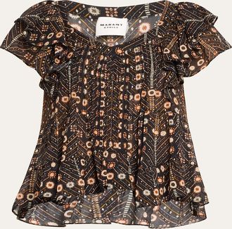 Isabel Marant Madrana Tiered Sleeve Blouse