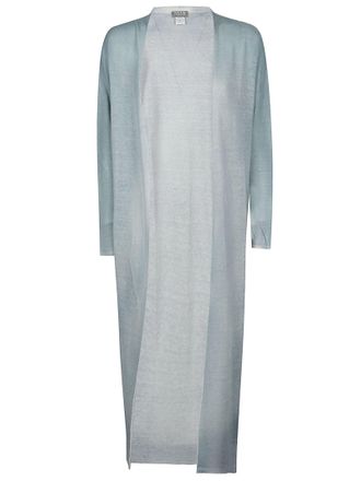 Wlns Cashmere Lino Seta Semi-Sheer Long Cardigan