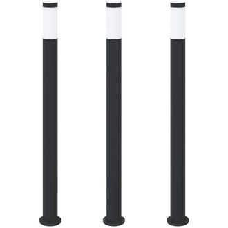 vidaXL Bollard Lights 3pcs 110 cm Stainless Steel IP44 vidaXL