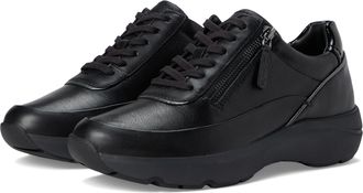 Clarks Womens Tivoli Zip Shoes, Color Black Comb, Size: 4.5 UK Wide