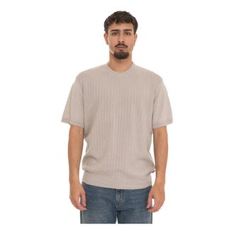 HUGO BOSS Hugo, Round-neck Knitwear, male, Gray, Size: 2XL Kajordino Round-necked pullover