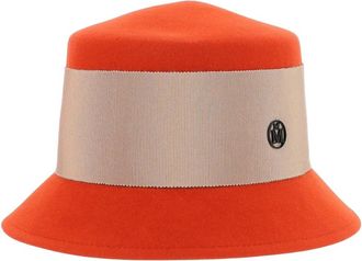 Maison Michel Hats - Dames - Hoeden - Oranje - M - Accessoires
