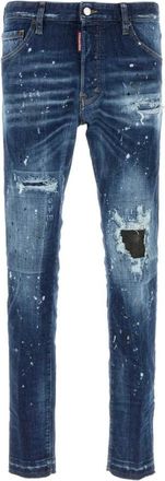 Dsquared2 Blue distressed slim jeans