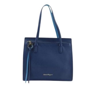 Ferragamo Pre-owned Tote Bags, female, Blue, Size: ONE SIZE Pre-owned Amy Tote Bag