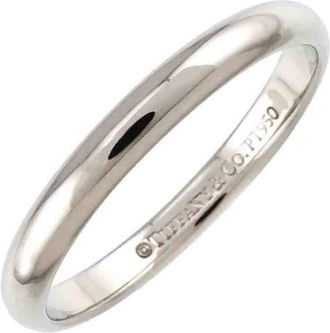 Tiffany & Co. Silver Platinum 950 Band Ring (Pre-Owned)