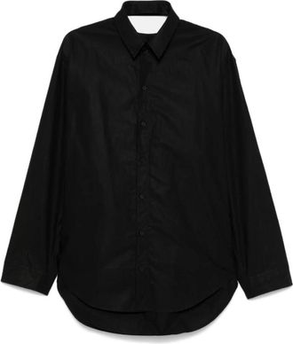 Khaite Zwarte Shirtjurk met Halternek - Dames - Overhemden - Zwart - S - Katoen - Overhemden
