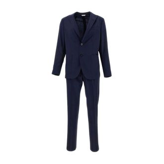 Boglioli Single Breasted Suits, male, Blue, Size: 2XL Abito