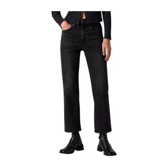 Levi's Dames, Jeans, Zwart, Maat: W25 Katoen
