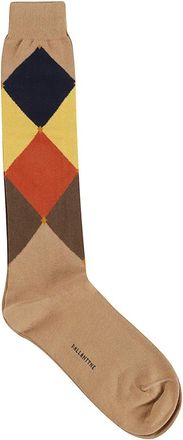Ballantyne Socks, male, Brown, Size: ONE SIZE Diamond-patterned Socks