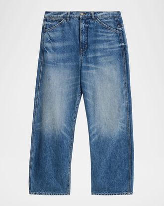 Nili Lotan Tribeca Barrel-Leg Jeans