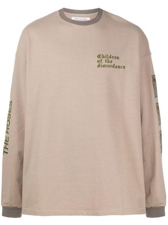 Children of the discordance Cotton Embroidered Sweatshirt