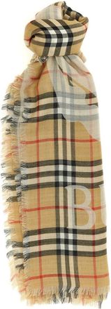 Burberry Beige Check Scarves