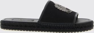 Dolce & Gabbana Sliders Dolce & Gabbana in canvas con patch ricamata