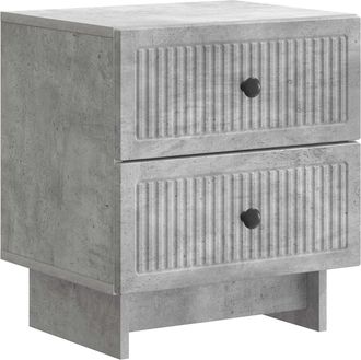 vidaXL Armario De Noche Con Caj&oacute;n Gris Hormig&oacute;n 43 X 34,5 X 47,5 Cm Vidaxl
