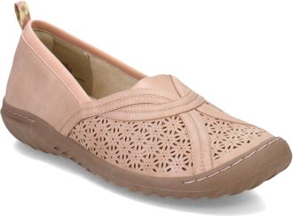 JBU by Jambu Womens Florida Loafer Flat, Blush Shimmer, 4.5 UK