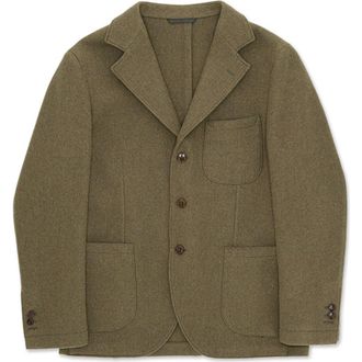 Fortela Alfonso Classic Wool Jacket in Green at Nordstrom, Size 48 Eu