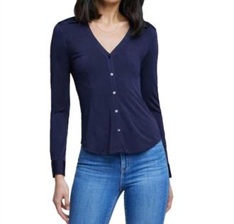 L'agence Dallas Blouse In Midnight