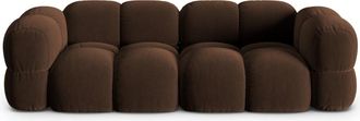 Cosmopolitan Design Sof&aacute; 4 plazas de terciopelo chocolate