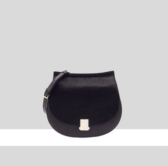 Paul Costelloe Womens Ombrone Cross Body Bag - Black Leather - One Size