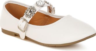 London Rag Kavana Mary Jane Flat in White at Nordstrom Rack, Size 10