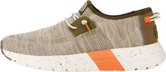 HeyDude Mens Sirocco M Sport Mode Sirocco Sneaker Shoes, Green/Dusty Olive/Orange, 11 UK