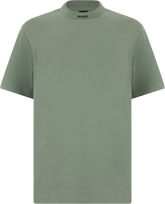 HUGO BOSS Tee Collar Zone - Heren - T-shirts - Groen - XS - Katoen - Tops