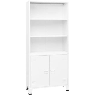 vidaXL Estanter&iacute;a Industrial Acero Blanco 80x32x180 Cm Vidaxl
