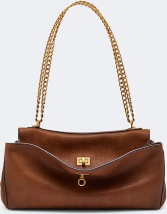 Balenciaga Rodeo East West leather shoulder bag