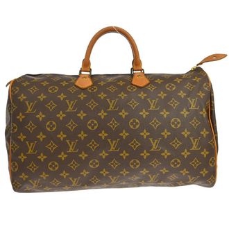 Louis Vuitton Speedy Handbag Monogram Canvas Brown Canvas Handbag (Pre-Owned)