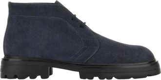 Hogan H673 Polacchins - Heren - Veterlaarzen - Blauw - 43 1/2 EU - Su&egrave;de - Schoenen