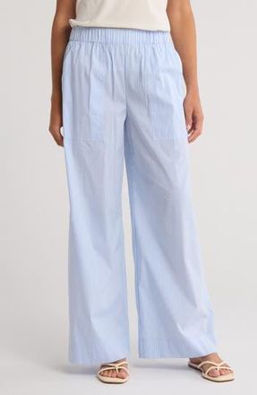 SIMKHAI Arden Pull-On Pants in Classic Blue Stripe at Nordstrom Rack, Size Medium