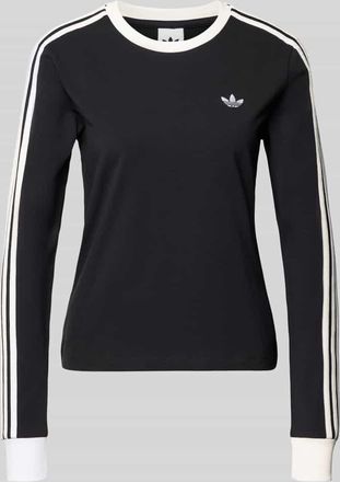 adidas Originals Regular Fit Langarmshirt aus Baumwoll-Mix in Black, Gr&ouml;&szlig;e XS