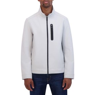 Nautica Softshell Bonded Jacket in Cloud Grey at Nordstrom Rack, Size Medium
