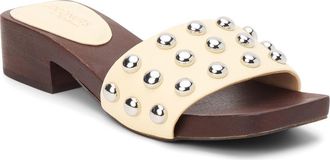 Matisse Footwear Fiora Studded Slide Sandal in Butter at Nordstrom, Size 10