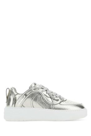 Stella McCartney Stella Mc Cartney Silver Synthetic Leather S Wave Sneakers