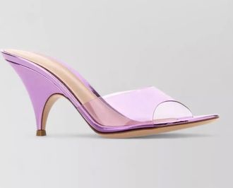 Gianvito Rossi sofia pvc mules kitten heel open toe