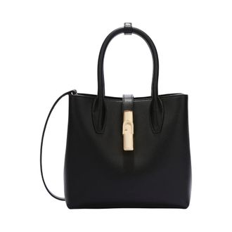 Furla Handbags, female, Black, Size: ONE SIZE Goccia S Handbag