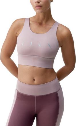 Born Living Yoga Maiko Medium Support Performance Sport Top in Tuscany/deep Rose at Nordstrom, Size X-Large Eu