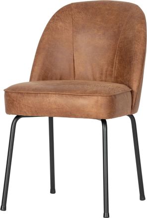 De Eekhoorn Design Esszimmerstuhl Vogue aus recyceltem Leder, Cognac