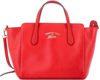 Gucci Swing Tote Leather Mini crossbody bag - Rosso
