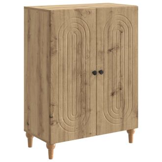 vidaXL Aparador Roble Artisan 66 X 34,5 X 90 Cm Madera De Ingenier&iacute;a Vidaxl