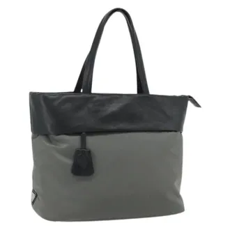 Prada Pre-owned Tote Bags, female, Gray, Size: ONE SIZE Pre-owned Vintage Tote Bag
