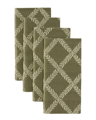 Lenox Set Of 4 Laurel Leaf Napkins