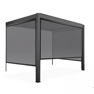 Oviala P&eacute;rgola bioclim&aacute;tica adosada de 3x3m y 3 estores de 2,66x2,4m