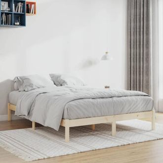 vidaXL Giroletto Senza Materasso 152x203 Cm In Legno Di Pino Queen - Vidaxl