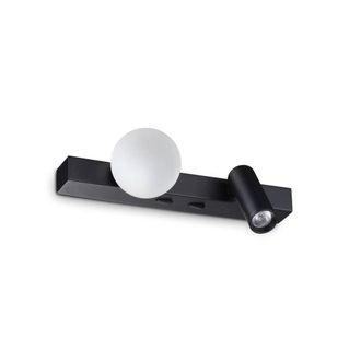 Netlighting Ping Pong Reading Wall Light Black 3000K