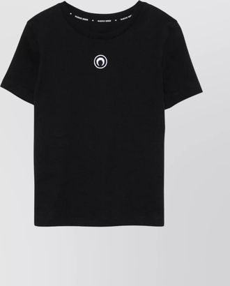 Marine Serre cotton slim-fit logo-embroidered t-shirt