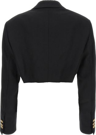 Palm Angels Womens Black Polyester Blazer Clothing