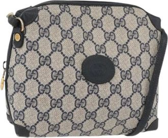 Gucci Pre-owned Cross Body Bags, female, Multicolor, Size: ONE SIZE Pre-owned Vintage PVC GG Canvas Shoulder Bag