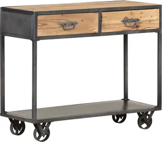 vidaXL Mesa Consola De Madera Maciza Reciclada 90x35x74 Cm Vidaxl